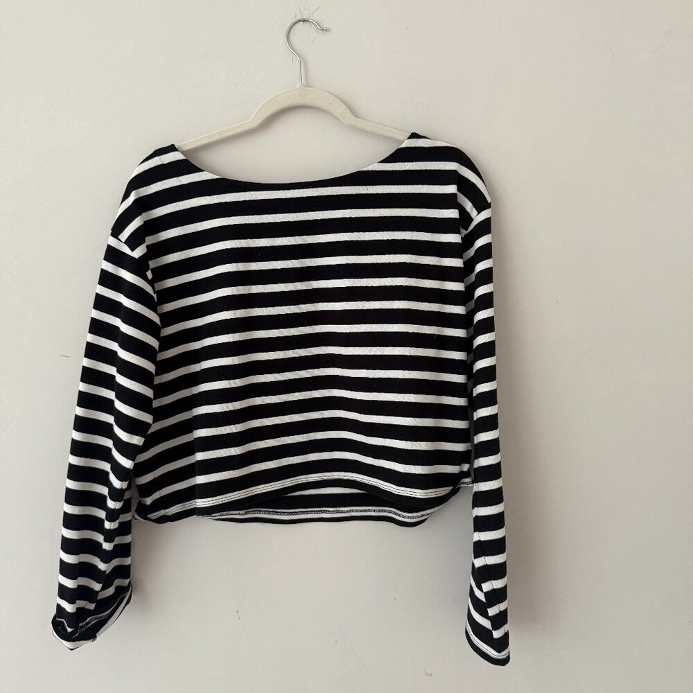 Striped J Crew Boatneck Tee